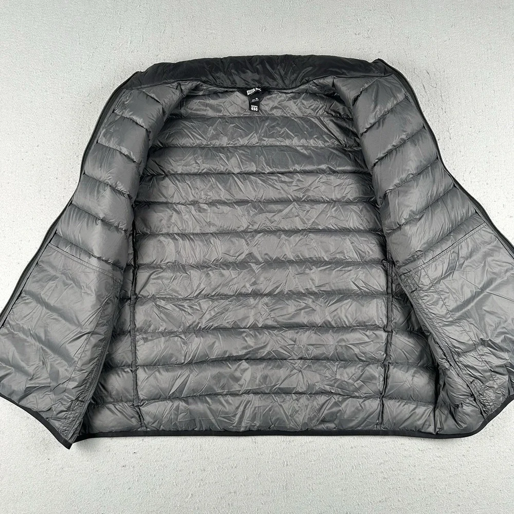 Eddie Bauer Down 650 Vest Men's XL Black Puffer Full Zip‎ Insulated Cirruslite